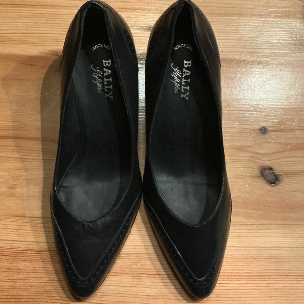 Bally Women's Elegant Black Leather Heels